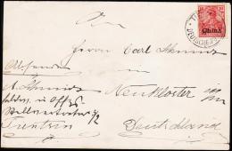 1901. 10 Pf. Germania China TIENSIN DEUTSCHE POST 10 10 01 To Deutschland.  (Michel: 17) - JF190442 - Other & Unclassified