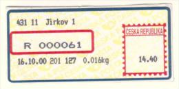 Czech Rep. / APOST (2000) 431 11 Jirkov 1 (A01001) - Otros & Sin Clasificación