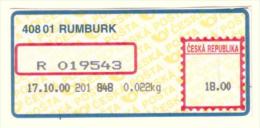 Czech Rep. / APOST (2000) 408 01 RUMBURK (A01008) - Otros & Sin Clasificación