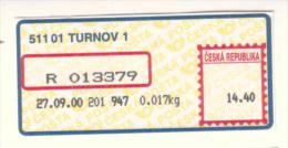 Czech Rep. / APOST (2000) 511 01 TURNOV 1 (A01058) - Other & Unclassified