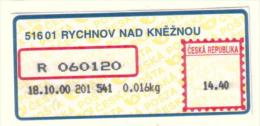 Czech Rep. / APOST (2000) 516 01 RYCHNOV NAD KNEZNOU (A01075) - Other & Unclassified