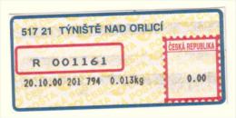 Czech Rep. / APOST (2000) 517 21 TYNISTE NAD ORLICI (A01079) - Other & Unclassified