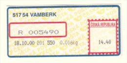 Czech Rep. / APOST (2000) 517 54 VAMBERK (A01085) - Other & Unclassified