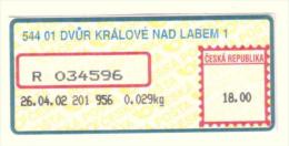 Czech Rep. / APOST (2002) 544 01 DVUR KRALOVE NAD LABEM 1 (A01108) - Other & Unclassified