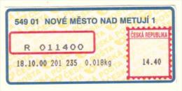 Czech Rep. / APOST (2000) 549 01 NOVE MESTO NAD METUJI 1 (A01114) - Other & Unclassified