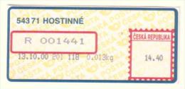 Czech Rep. / APOST (2000) 543 71 HOSTINNE (A01119) - Other & Unclassified