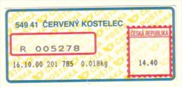 Czech Rep. / APOST (2000) 549 41 CERVENY KOSTELEC (A01120) - Other & Unclassified