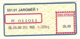 Czech Rep. / APOST (2000) 551 01 JAROMER 1 (A01127) - Other & Unclassified