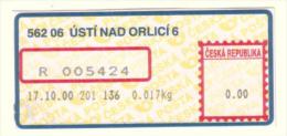 Czech Rep. / APOST (2000) 562 06 USTI NAD ORLICI 6 (A01146) - Other & Unclassified