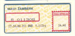 Czech Rep. / APOST (2000) 564 01 ZAMBERK (A01150) - Other & Unclassified