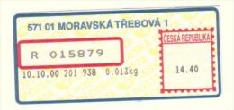 Czech Rep. / APOST (2000) 571 01 MORAVSKA TREBOVA 1 (A01166) - Other & Unclassified