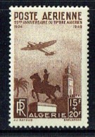 1949 25è Ann Du Premier Timbre Algérien  Yv PA 13* - Unused Stamps