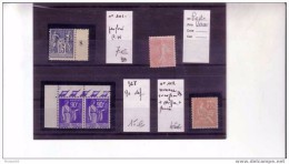 FRANCE  VARIETES  DIVERS   NEUFS SANS CHARNIERES   (SAUF SEMEUSE)   BEL ENSEMBLE - Unused Stamps