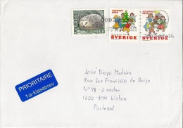 Sweden Cover To Portugal - Cartas & Documentos