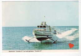 26249-LE-BATEAUX-Les Hydroglisseurs Condor D'une Capacité Allant Jusqu'à 180 Passagers Entre St Malo,Jersey,Guernsey,Ser - Aéroglisseurs