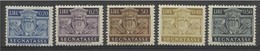 1945 San Marino Saint Marin SEGNATASSE STEMMA 5v: 20/25/40/50c + 50L MNH** - Impuestos