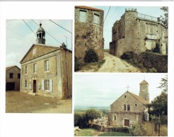 Lot 3 Cartes - 52 - CLEFMONT - Haute-Marne - L'église / La Mairie / L'entrée Du Château - - Clefmont