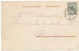 1905 ZICHTKAART "SOUVENIR DE LA GILEPPE" MET PZ 53 VAN DOLHAIN-LIMBOURG NAAR ANVERS  ZIE SCAN(S) - 1893-1907 Coat Of Arms