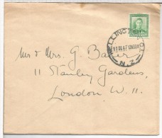 NUEVA ZELANDA CC WELLINGTON 1947 - Cartas & Documentos