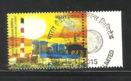 INDIA, 2015, FIRST DAY CANCELLED, Bharat Heavy Electricals Limited, BHEL, Industry, Steel, Crane, Chimney, - Unused Stamps