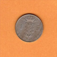 BELGIUM   1 FRANC (FRENCH) 1970  (KM # 142.1) - 1 Franc
