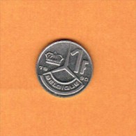 BELGIUM   1 FRANC (FRENCH) 1990 (KM # 170) - 1 Franc