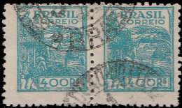 Brésil 1941. ~ YT 386 Paire - 400 R. Agriculture - Oblitérés
