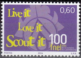 Luxembourg 2014 100 Ans Fédération Luxembourgeoise De Scoutisme Neuf ** - Unused Stamps