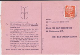 Saarland Mi 387 PSt I Stempel Brotdorf ü Merzig Kte 1957 - Lettres & Documents