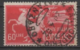 ITALY 1945 Express - Horse & Torch Bearer -  60l. - Red  FU - Posta Espresso