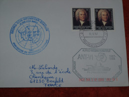 Allemagne  Base Neumayer Cachet Postal Du POLARSTERN 31   12  1987 Enveloppe Ayant Voyagé - Onderzoeksstations