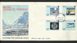 Antarctique Britanique FDC 30.3.1991Antartic Ozone Hole  Britsh Antarctic Territory 2 - Expediciones Antárticas