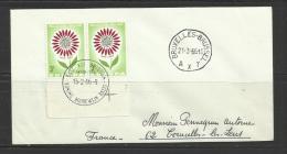 Base Antarctique Belge 15.2.66 Cachet Arrivée Bruxelles 21.3.66  Ref 12 Belgique Koning Boudewijn Basis - Expéditions Antarctiques