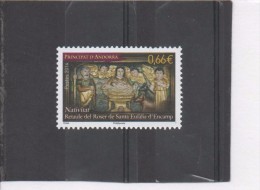 ANDORRE - Art - Retable De Saint Eulalie D´Encamp : "Nativité Du Rosaire" (détail) - - Unused Stamps