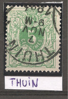 N°45 Avec Oblitération Thuin - 1869-1888 León Acostado