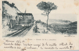 LA TURBIE    ALPES MARITIME   06  CPA  AVANT 1900  LE CHEMIN DE FER A CREMAILLERE - Autres & Non Classés