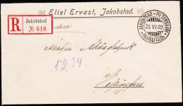 1902. 2x 20 Pen JAKOBSTAD 26 VI 02. Rec. To HELSINGFORS 27. VI. 02.  (Michel: ) - JF190477 - Lettres & Documents