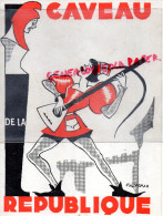 75 - PARIS - PROGRAMME THEATRE CAVEAU DE LA REPUBLIQUE- POL VEXIO-TROUBADOUR-DANIEL MUSSY-TAULIN- DINEL-BOUR-ROSSI-RUDES - Programmi