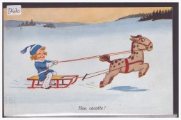 ENFANT SUR SA LUGE -  ATTELAGE - PAR JOHN WILLS - TB - Wills, John