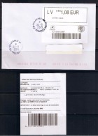 ATM, Papier Blanc, LETTRE SUIVIE 1.08 €, SANS CODE DATAMATRIX, PROTOTYPE,  NABANCO. Preuve De Dépot, 22/09/2015 - 2010-... Illustrated Franking Labels