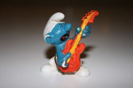 Smurfs Nr 20023#4 - *** - Stroumph - Smurf - Schleich - Peyo - Guitar - Smurfs