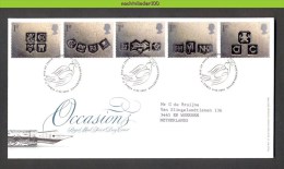 Nbd0328b GELEGENHEIDSZEGELS OCCASIONS WELCOME CHEERS THANKS VOGELS BIRDS DUIF PIGEON TAUBE GREAT BRITAIN 2001 FDC - 2001-2010 Em. Décimales