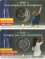 BELGIE COINCARD BU 2015  Europees Ontwikkelingsjaar - Belgique