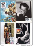 FRANCE  8 CARTES MAXIMUM  FRANCE   CELEBRITES (COCO CHANEL,TOCQUEVILLE,MALRAUX,NAPOLEON...) - Collections, Lots & Series