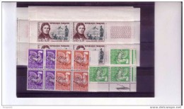 FRANCE  SERIE 1295/1300 BLOCS DE 4 ET PREOS COQ   COTE:233 EUROS - Sammlungen