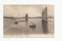 Cp , Bateaux De Pêche , 80 , LE CROTOY , Retour De Pêche , écrite - Fishing Boats