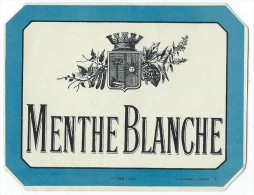 Etiquette/Chromo /Vins Spiritueux Sirops/"MENTHE BLANCHE" / Jouneau/Paris/vers 1900 - 1920     ETIQ69 - Andere & Zonder Classificatie