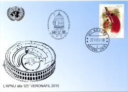 ONU Genève 2015 - Blue Card VERONAFIL 27-29 Novembre 2015 - Cartes-maximum