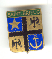 Insigne Métallique émaillé Saint-Brieuc - Style Insigne Militaire - Chorillon - Altri & Non Classificati