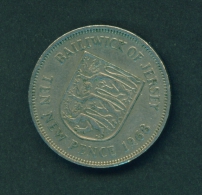 JERSEY  -  1968  10p  Circulated Coin - Jersey